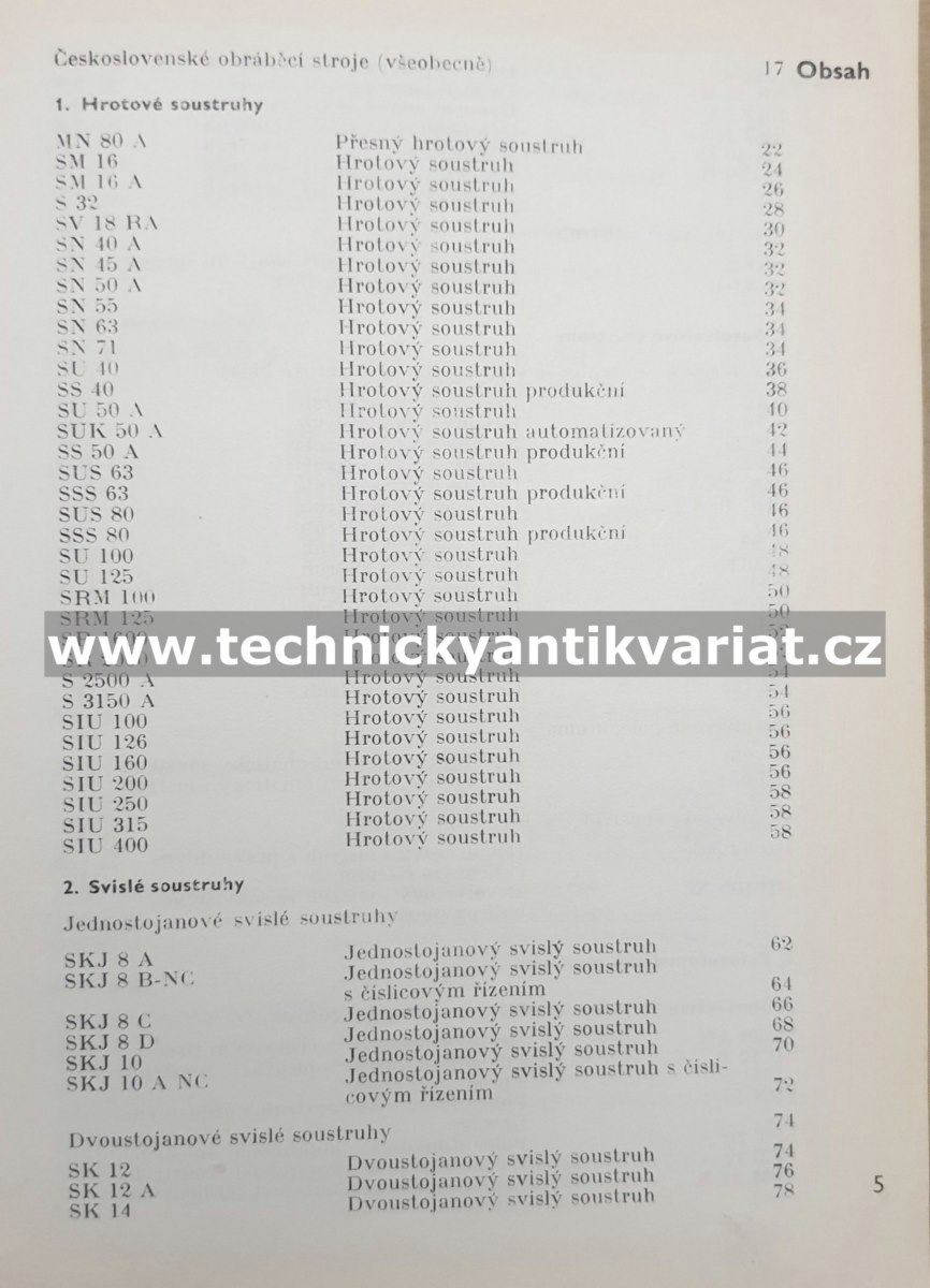 Obráběcí stroje 1971 - Jan Štrajbl (1972)