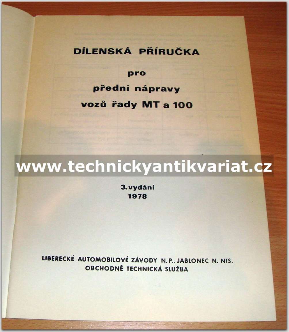 Liaz MT 100 - přední náprava - tuhá