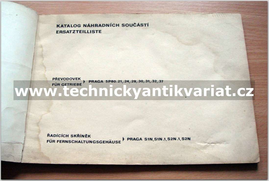 Praga Převodovky - 5p80.21, 24, 29, 30, 31, 32, 37