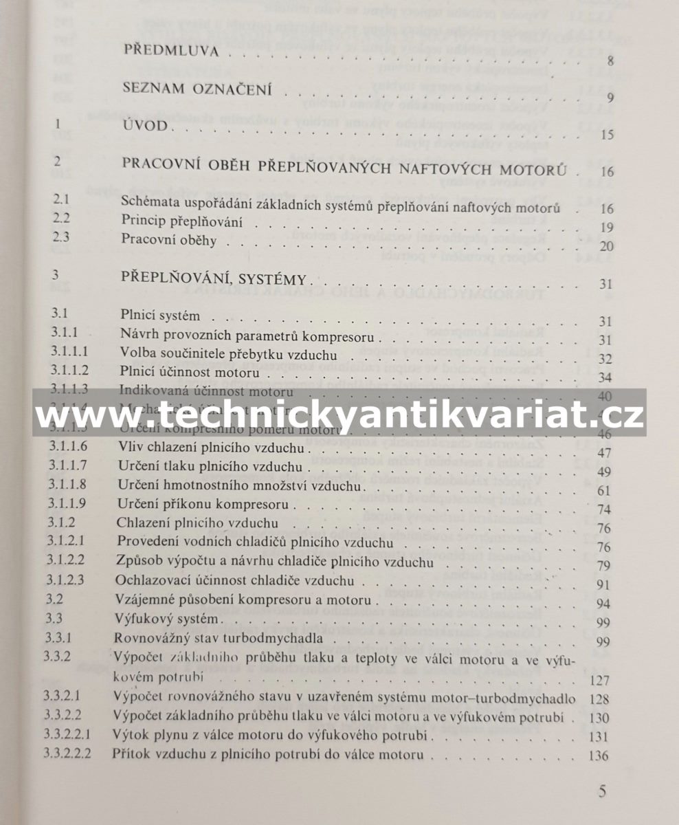 Naftový motor přeplňovaný turbodmychadlem - Vladimír Kliment (1989)