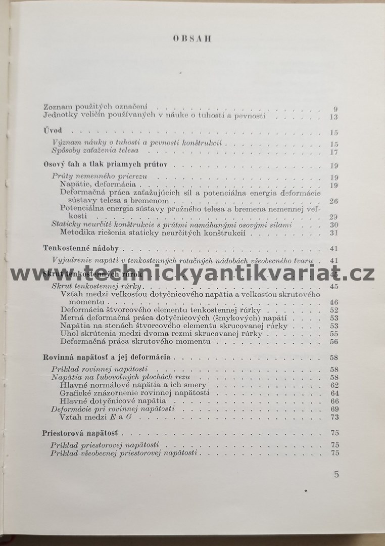 Mechanika 3 - pevnosť a tuhosť strojových sůčiastok - Robert Binder (1966)
