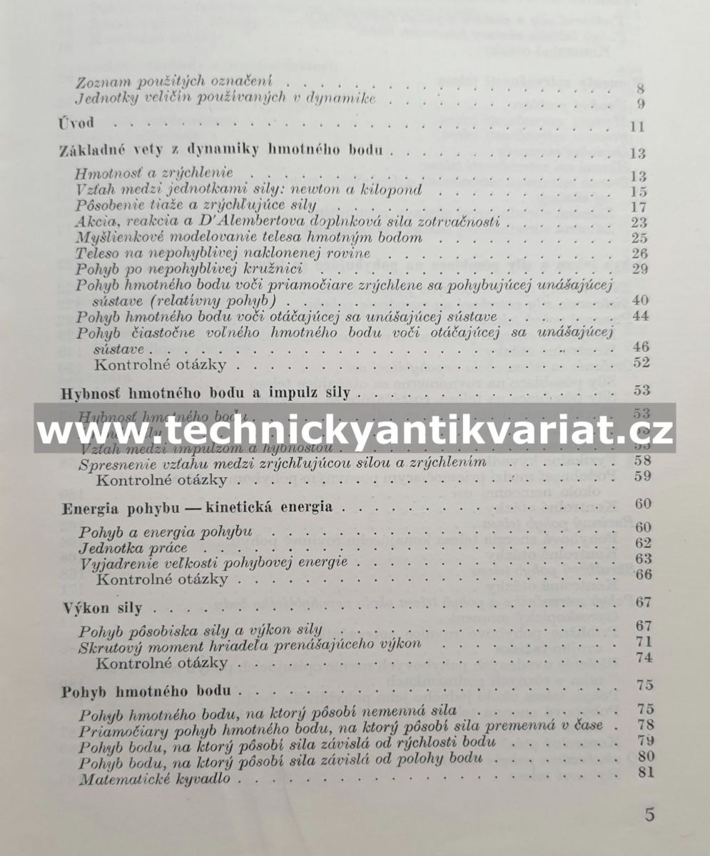 Mechanika 4 dynamika - Robert Binder (1967)