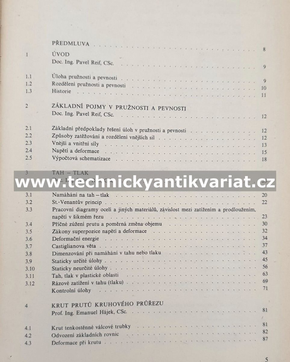 Pružnost a pevnost I Hájek, Reif, Valenta (1988)