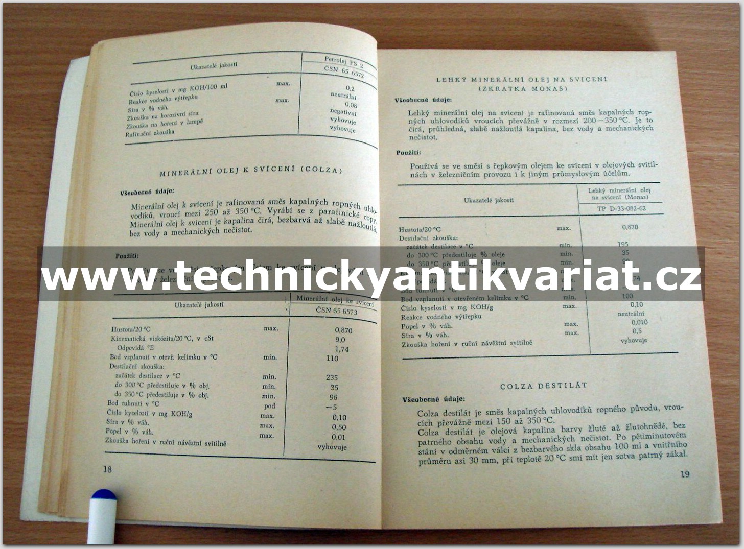 Katalog pohoných látek, maziv a jiných ropných výrobků