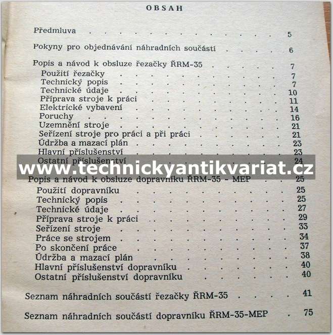 Rotační řezačka motorová ŘRM - 35