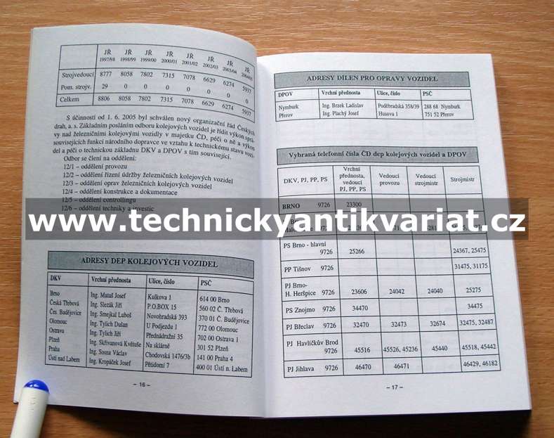 Ročenka strojvůdce 1869 - 2006