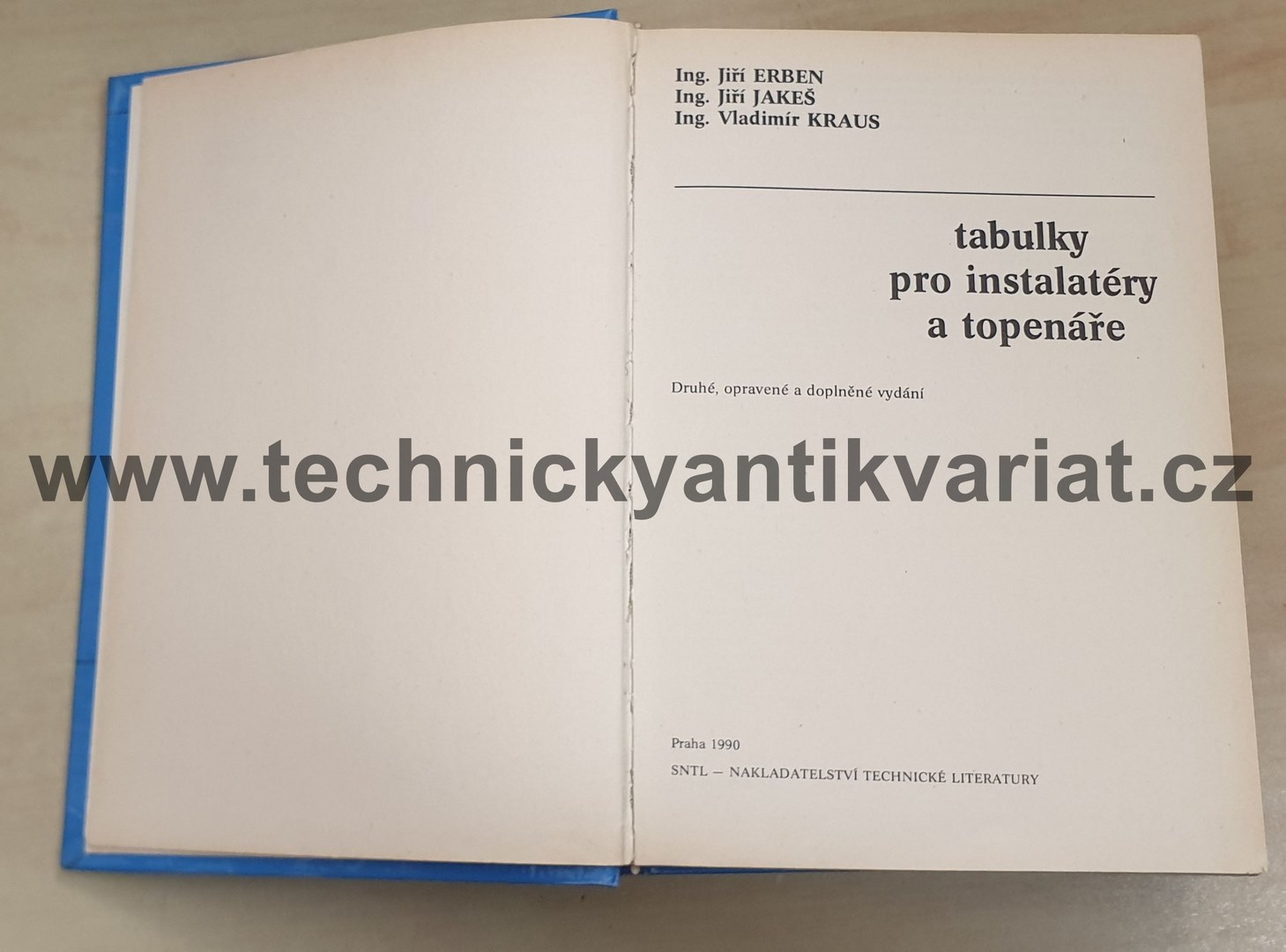 Tabulky pro instalatéry a topenáře - Erben, Jakeš, Kraus (1990)