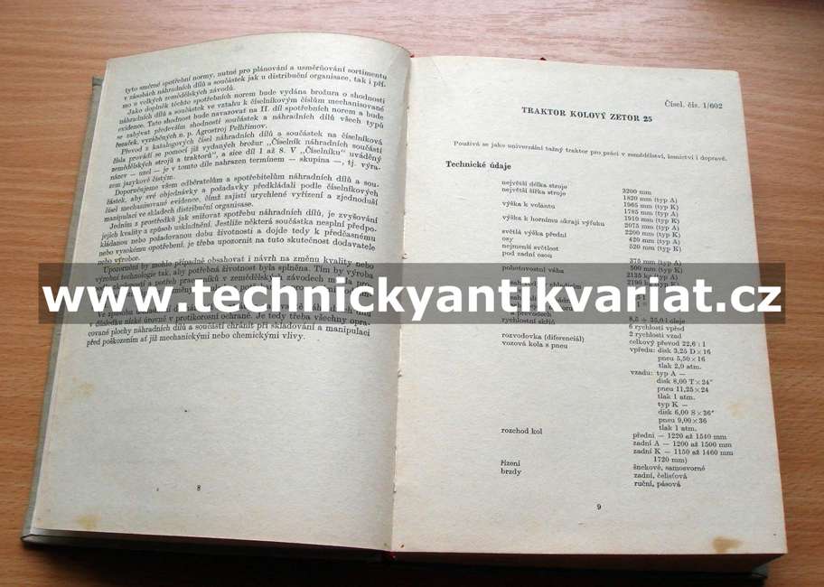 Spotřební normy náhradních součástek pro zemědělské stroje a traktory
