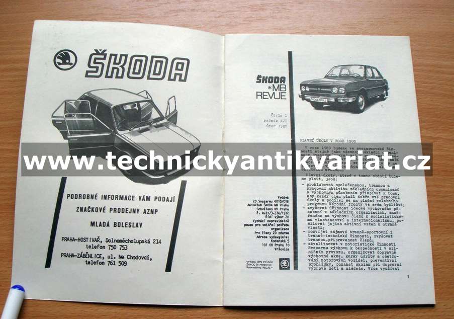 Škoda MB revue 1/1980