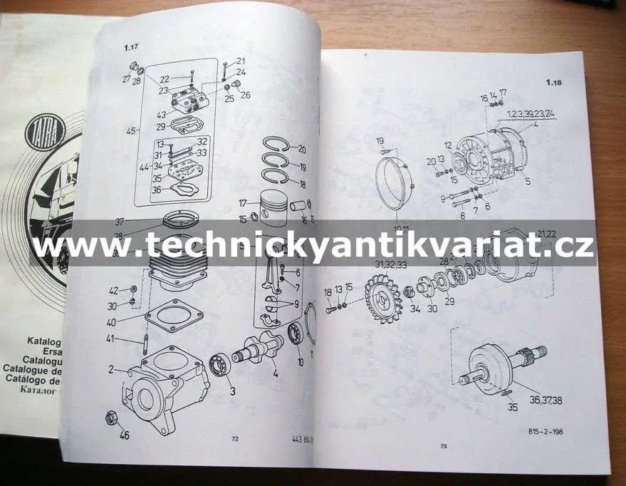 Tatra 815-2 - katalog náhradních dílů (1992)