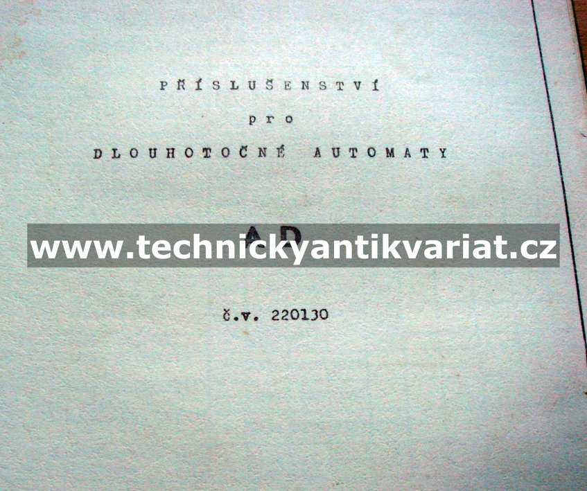 dlouhotočné automaty AD - příslušenství