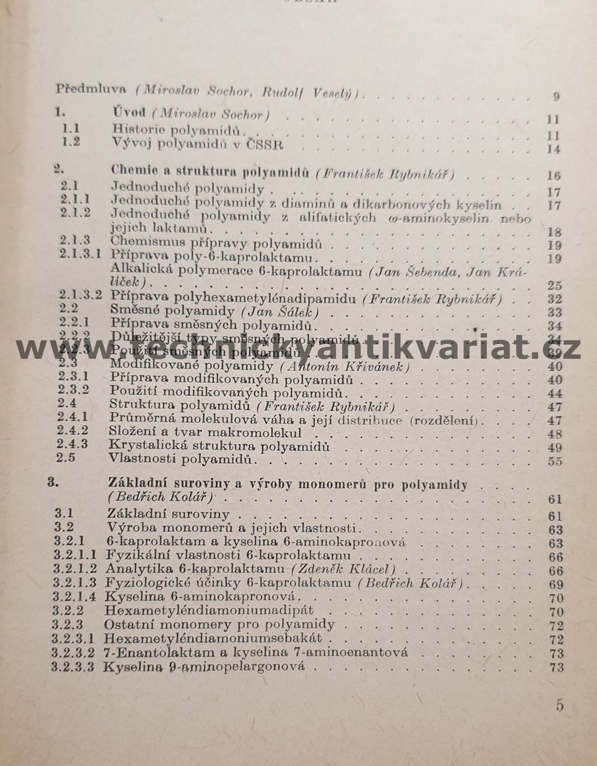 Polyamidy - Veselí, Sochor (1963)