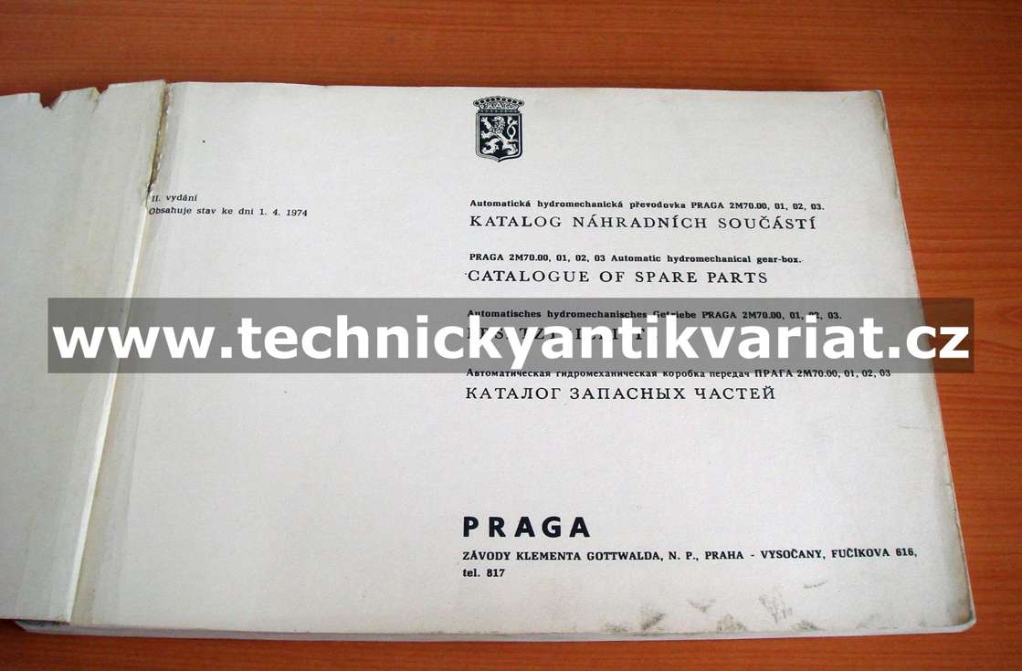 Praga 2M70 - automatická převodovka
