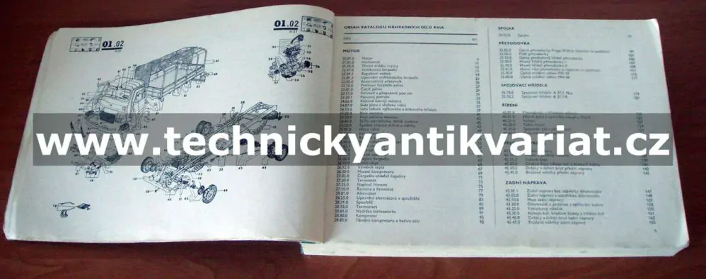 Avia A31.1 - katalog náhradních dílů (1988)