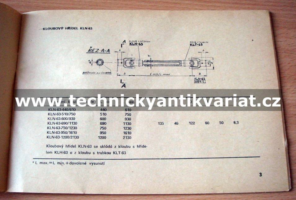kloubové hřídele - nekryté