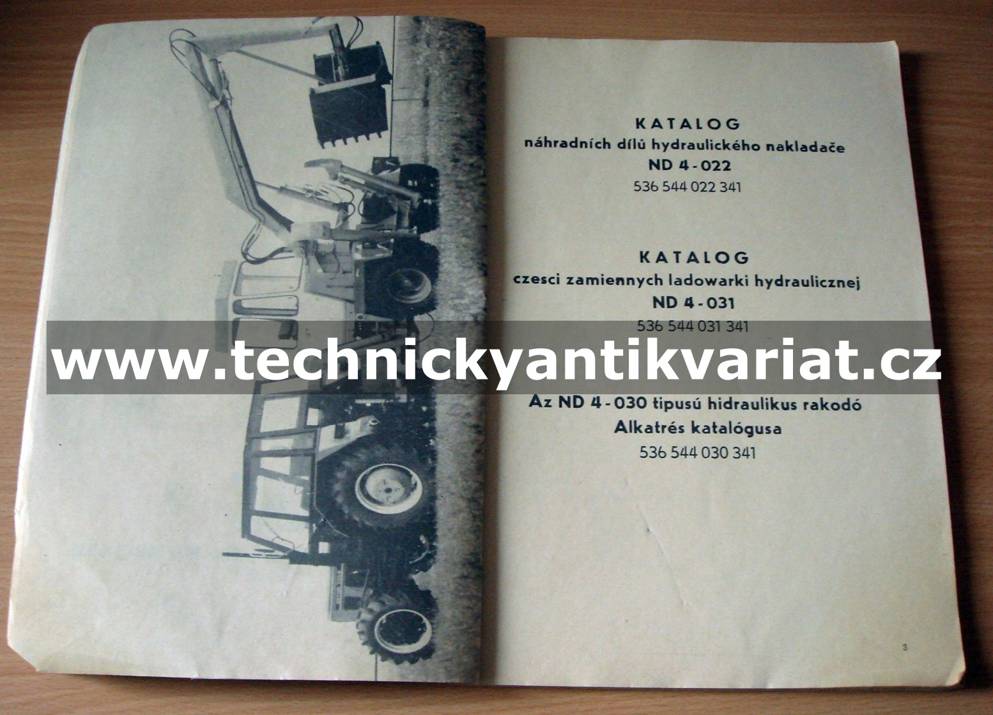 Hydraulický nakladač ND4 022,030,031