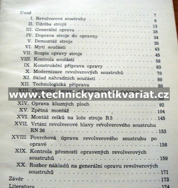 Údržba a opravy revolverových soustruhů 