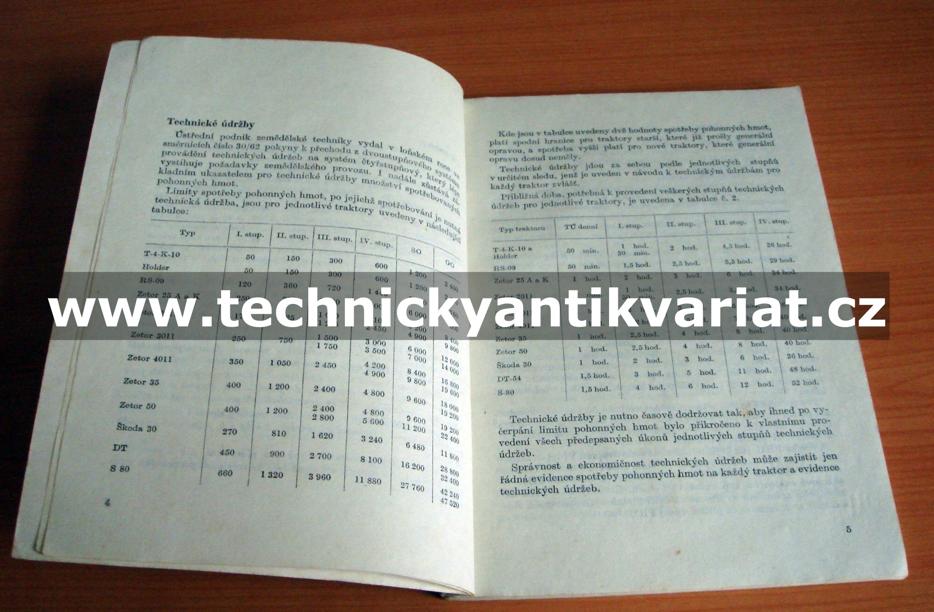 Technické údržby a ošetřování traktorů