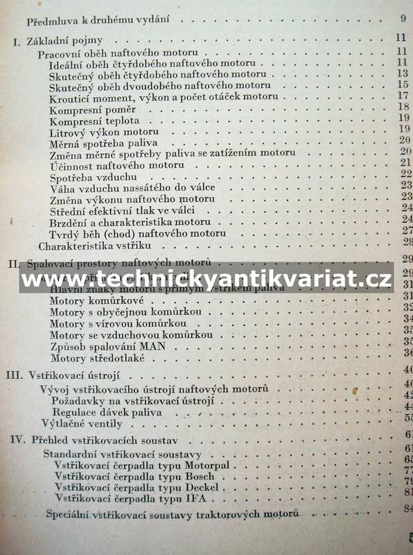 Vstřikovací zařízení naftových motorů - Jaromír Jindra (1958)
