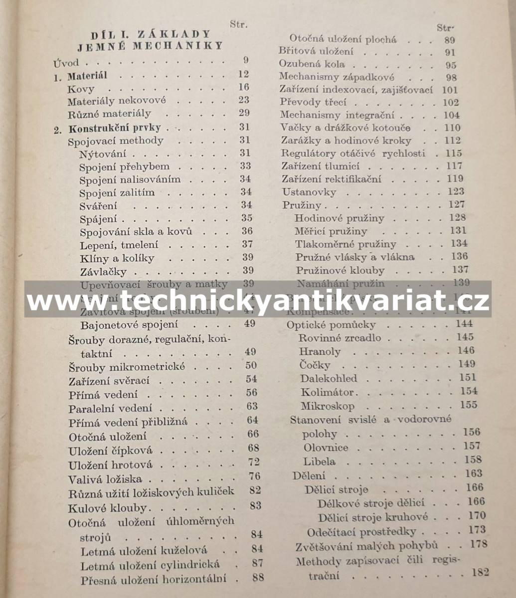 Základy jemné mechaniky a hodinářství - Miroslav Hajn (1953)