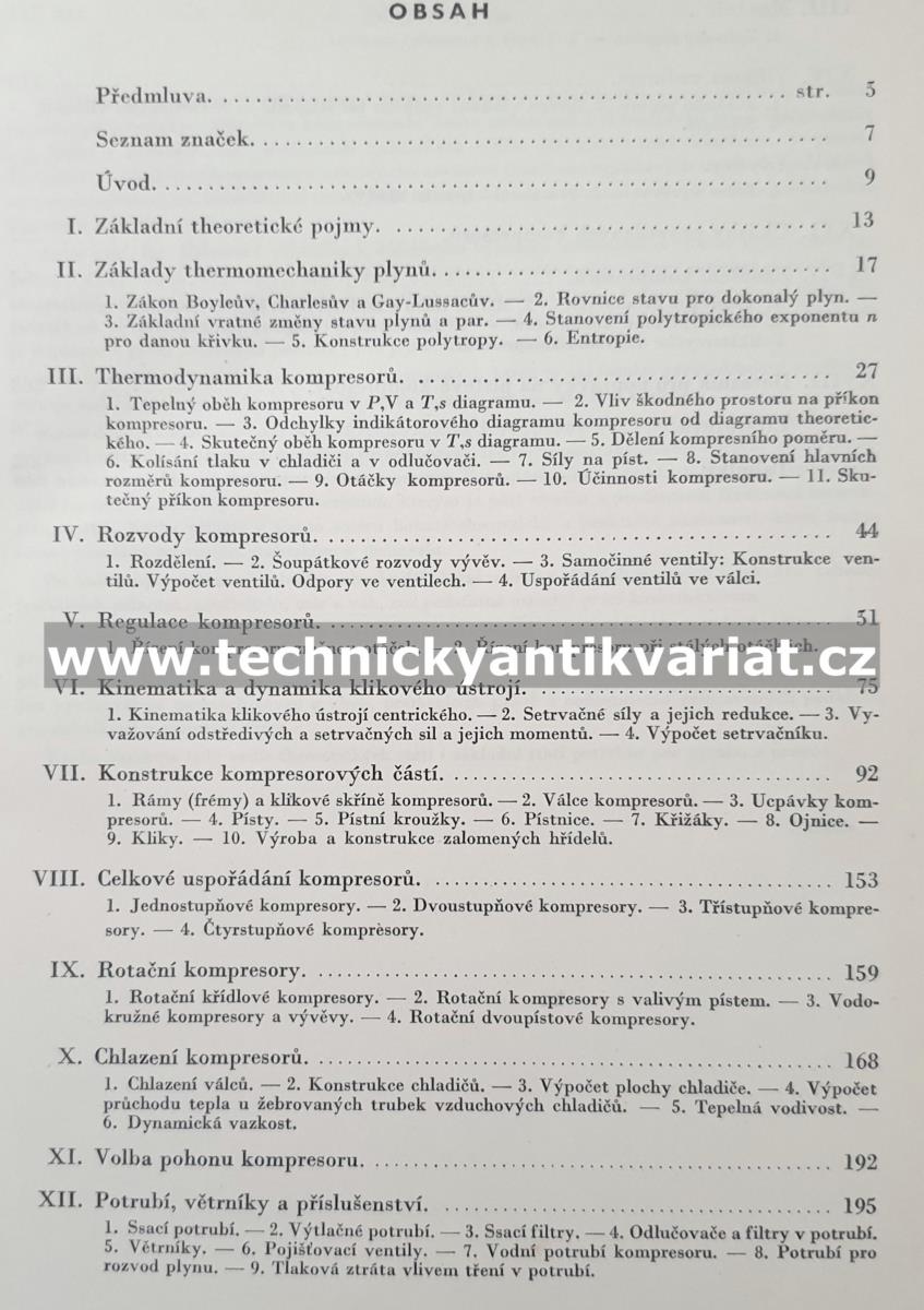 Pístové kompresory - Vladimír Chlumský (1952)