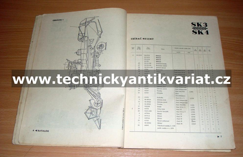 Samohybné sklízecí mlátičky SK3, SK4