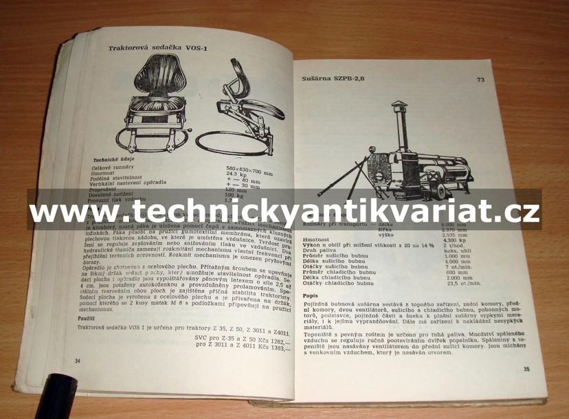 Seznam strojů a zařízení 1970