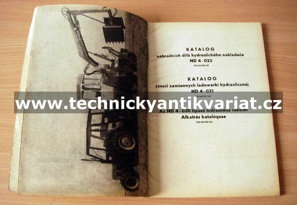 Hydraulický nakladač ND4 022,030,031