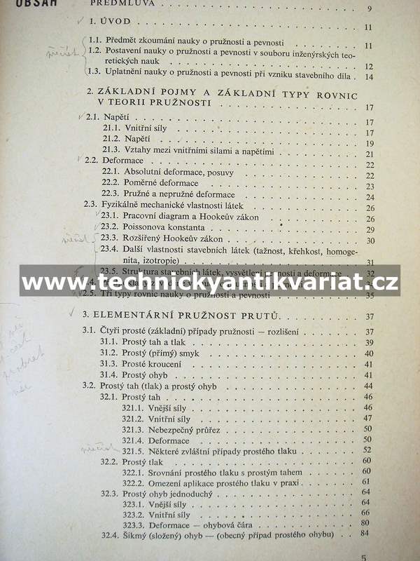 Pružnost a pevnost ve stavitelství I. Technická nauka o pružnosti a pevnosti - Servík (1965)