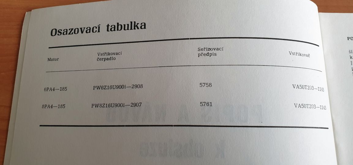 PW.Z.i - vstřikovací zařízení