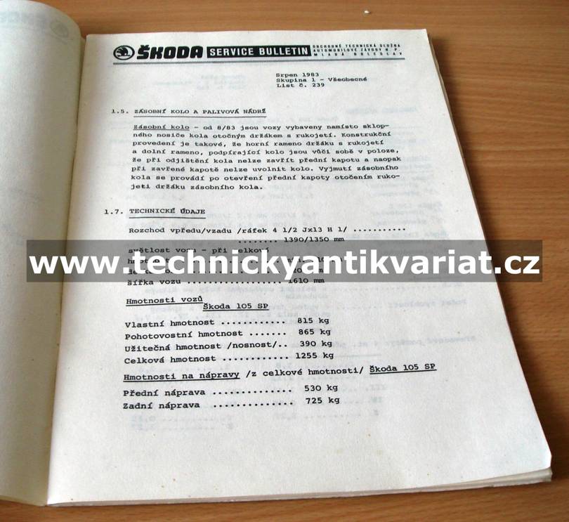 Škoda Service bulletin 2.1983