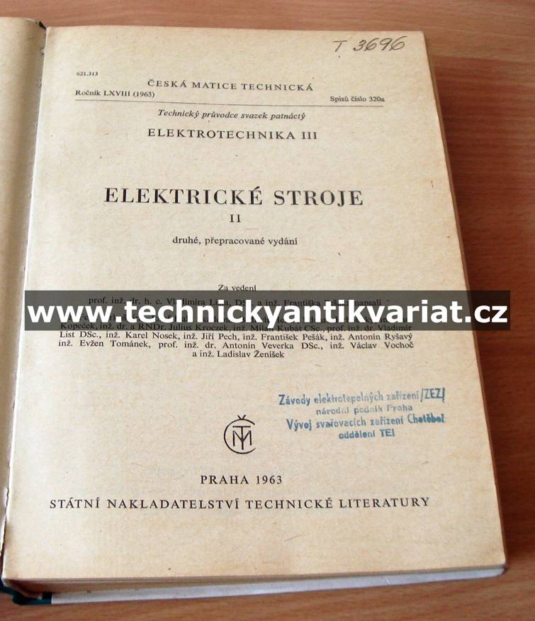 Elektrotechnika III. Elektrické stroje 2.část