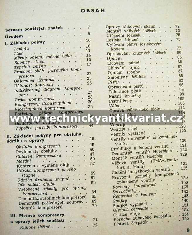 Obsluha, údržba a opravy kompresorů - Václav Novotný (1957)