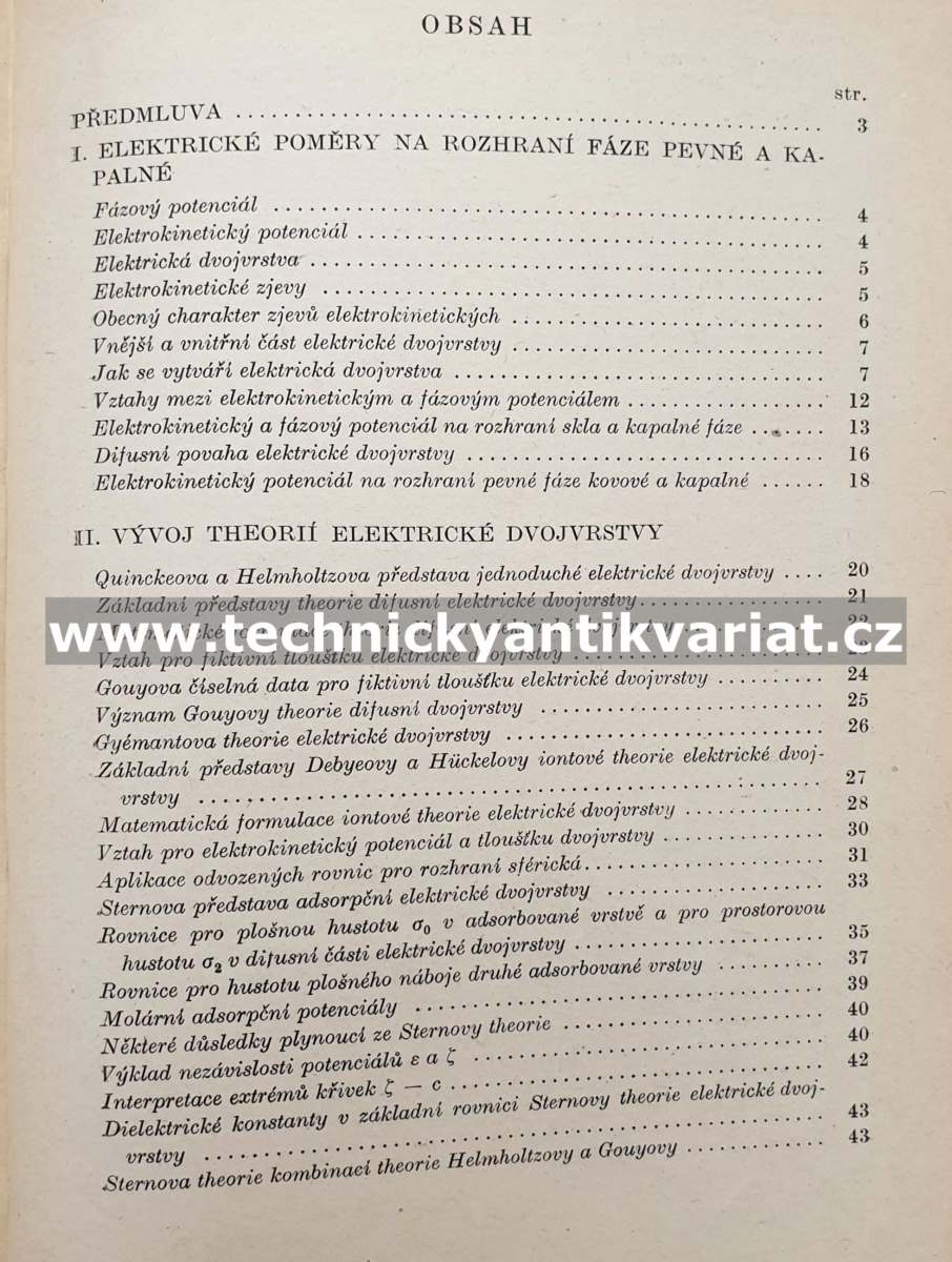 Elektroforesa, elektroosmosa a zjevy inversní - Josef Velíšek (1952)
