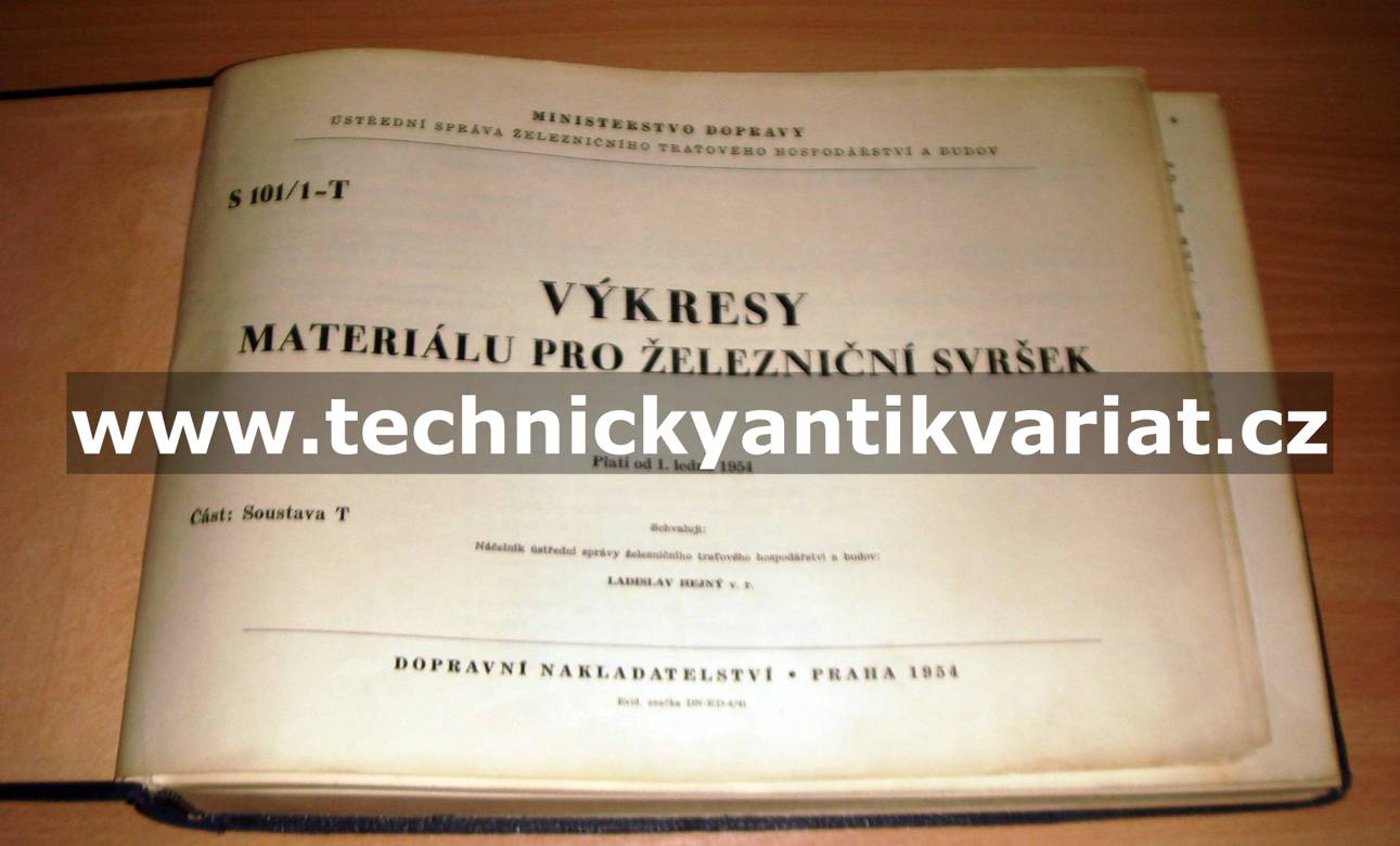 Výkresy materiálu pro železniční svršek