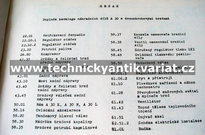 Avia A30 - doplněk