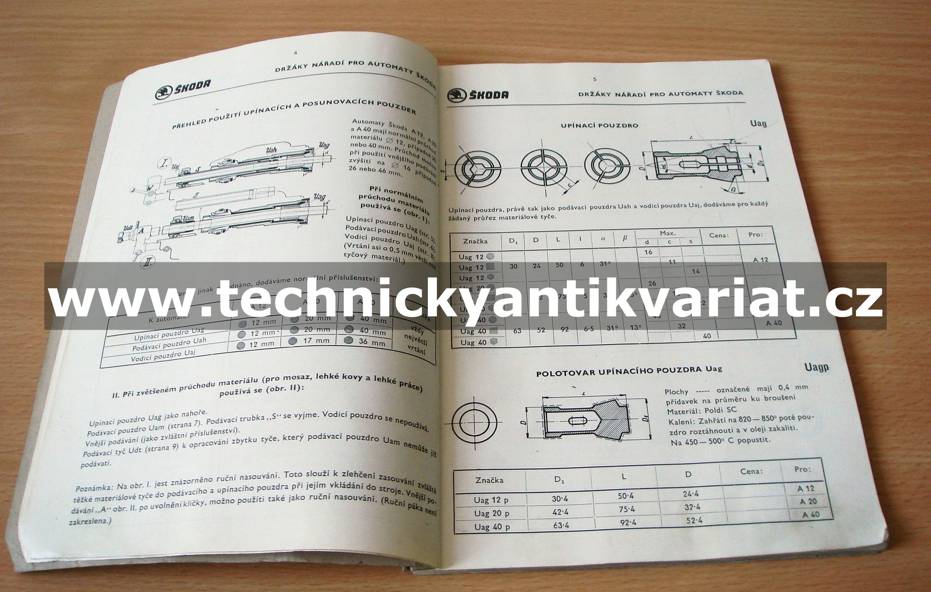 Škoda - držáky nářadí pro automaty