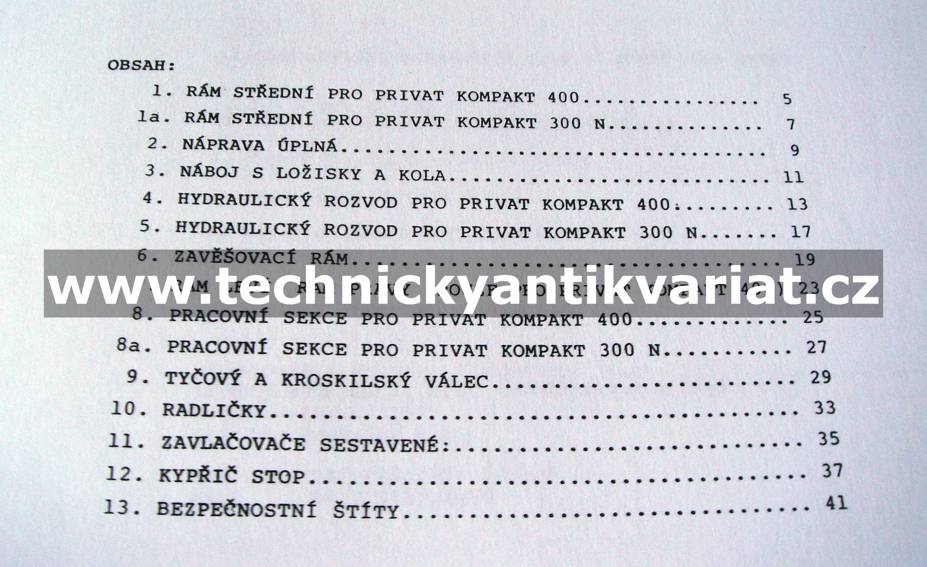 Návěsné kombinátory - privát kompakt 400, 300N