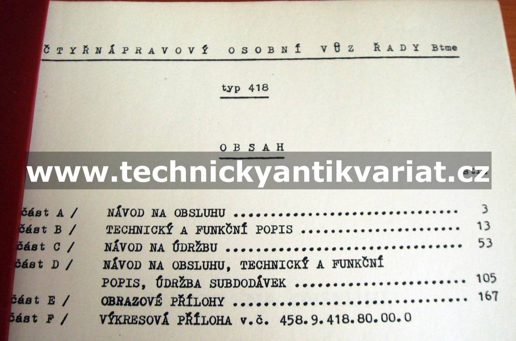 418 Btme Osobní vozy