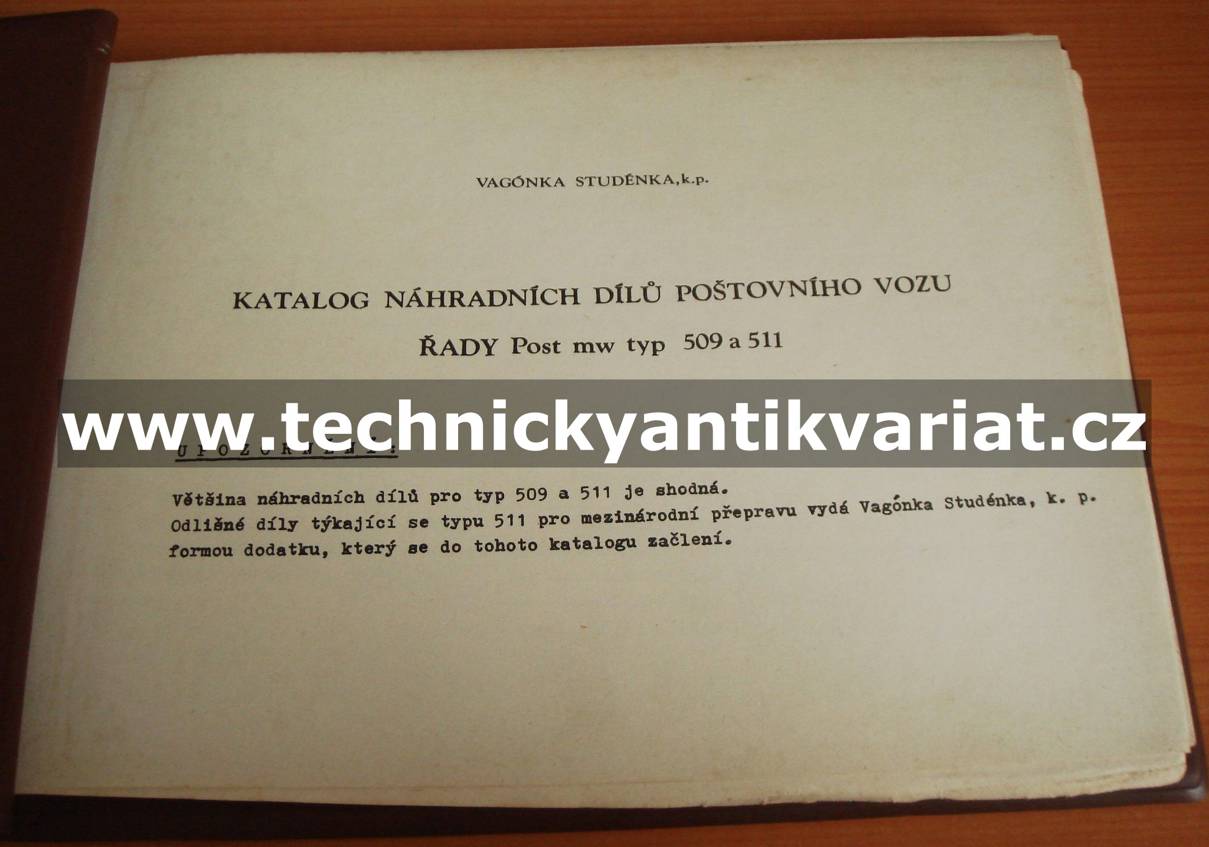 Post mw typ 509 a 511 Poštovní vůz