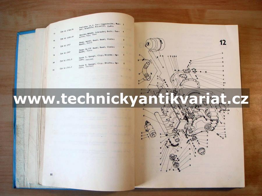 UN 050, UN 053 - katalog náhradných dielov (1979)