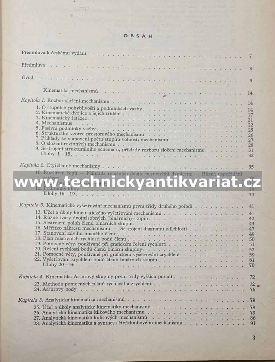 Theorie mechanismů a strojů - S. N. Koževník (1953)