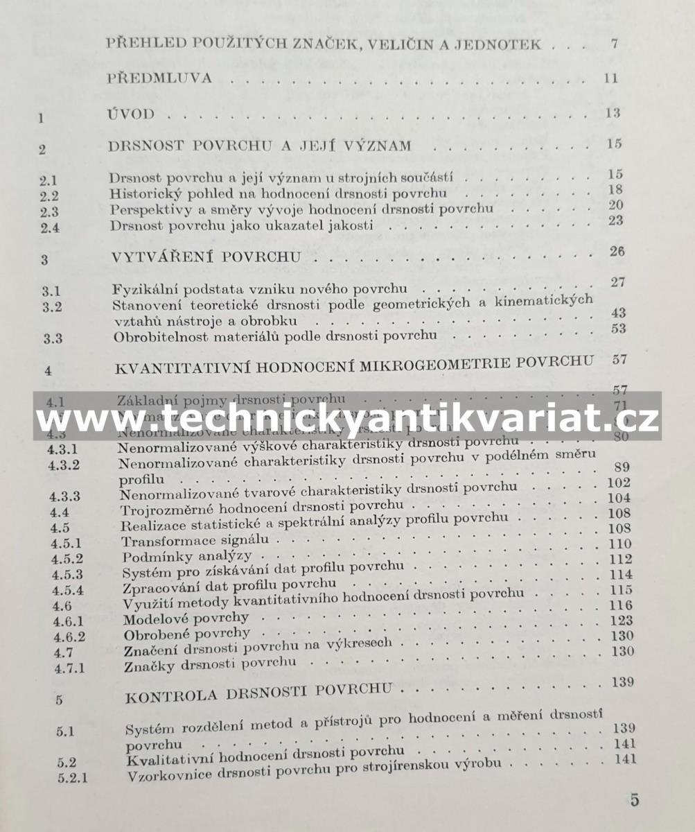 Drsnost povrchu - Bumbálek, Odvody, Obšťádal (1989)