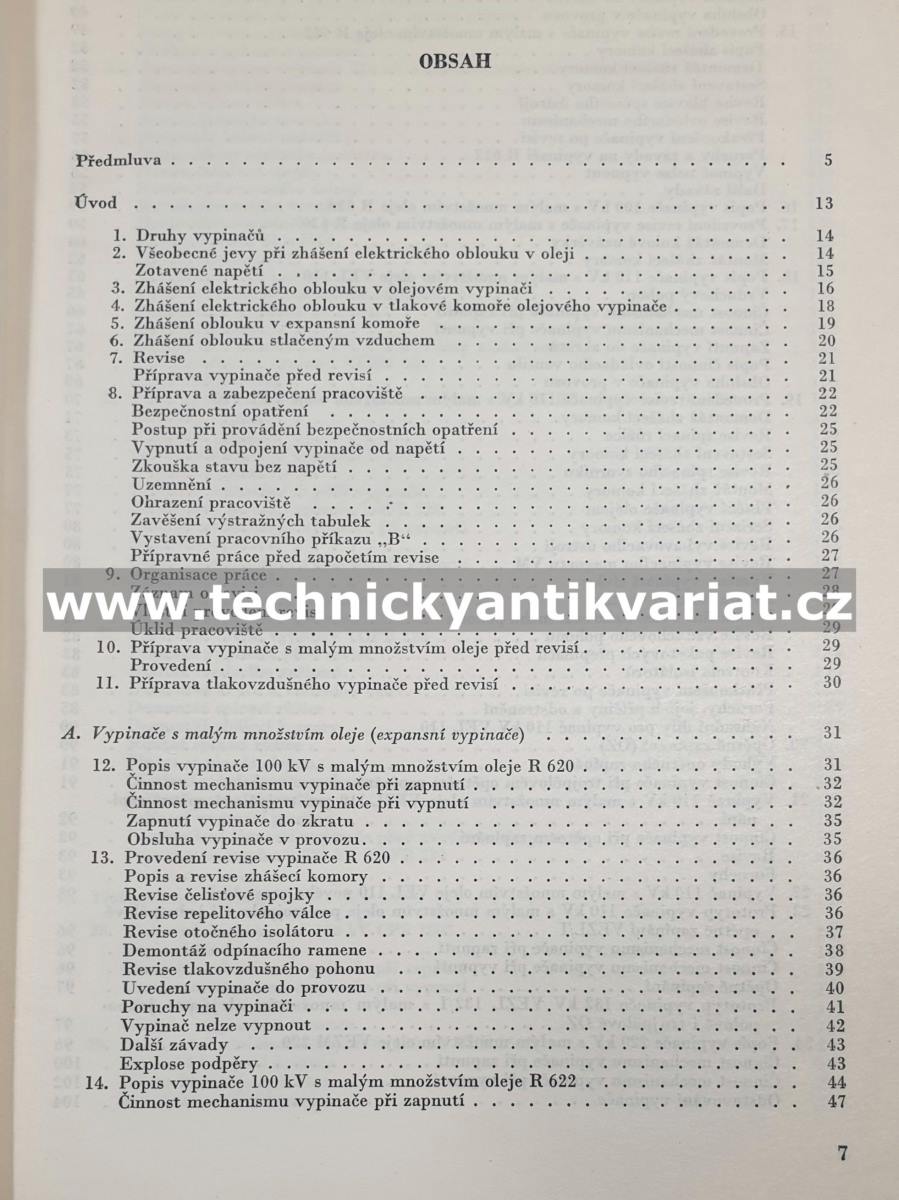 Vypínače VVN a jejich údržba - Rudolf Kalinovský (1956)