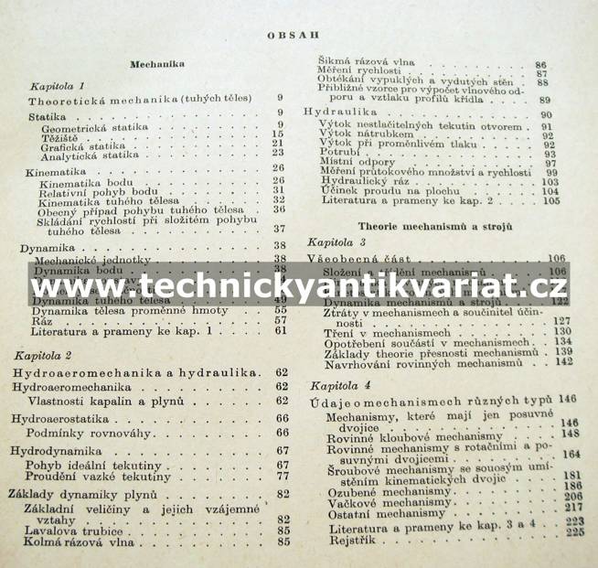 Strojnická příručka 4 - Theorie mechanismů a strojů (1956)