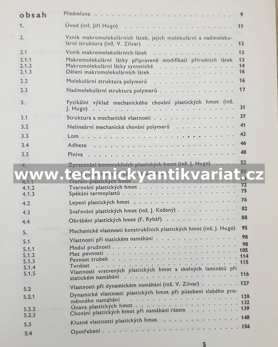Konstrukční plastické hmoty - Jiří Hugo (1965)