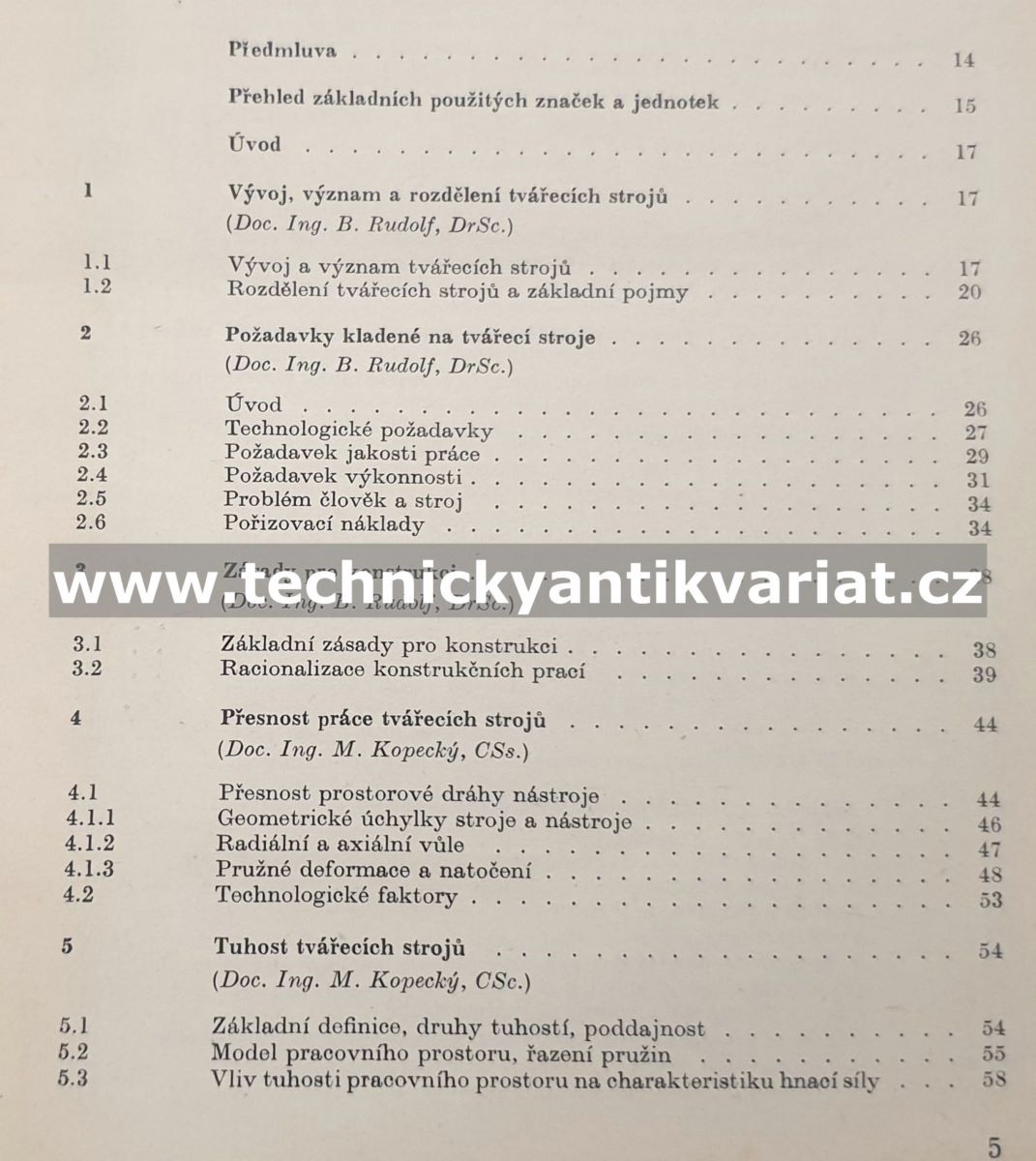 Tvářecí stroje - Rudolf, Kopecký (1985)