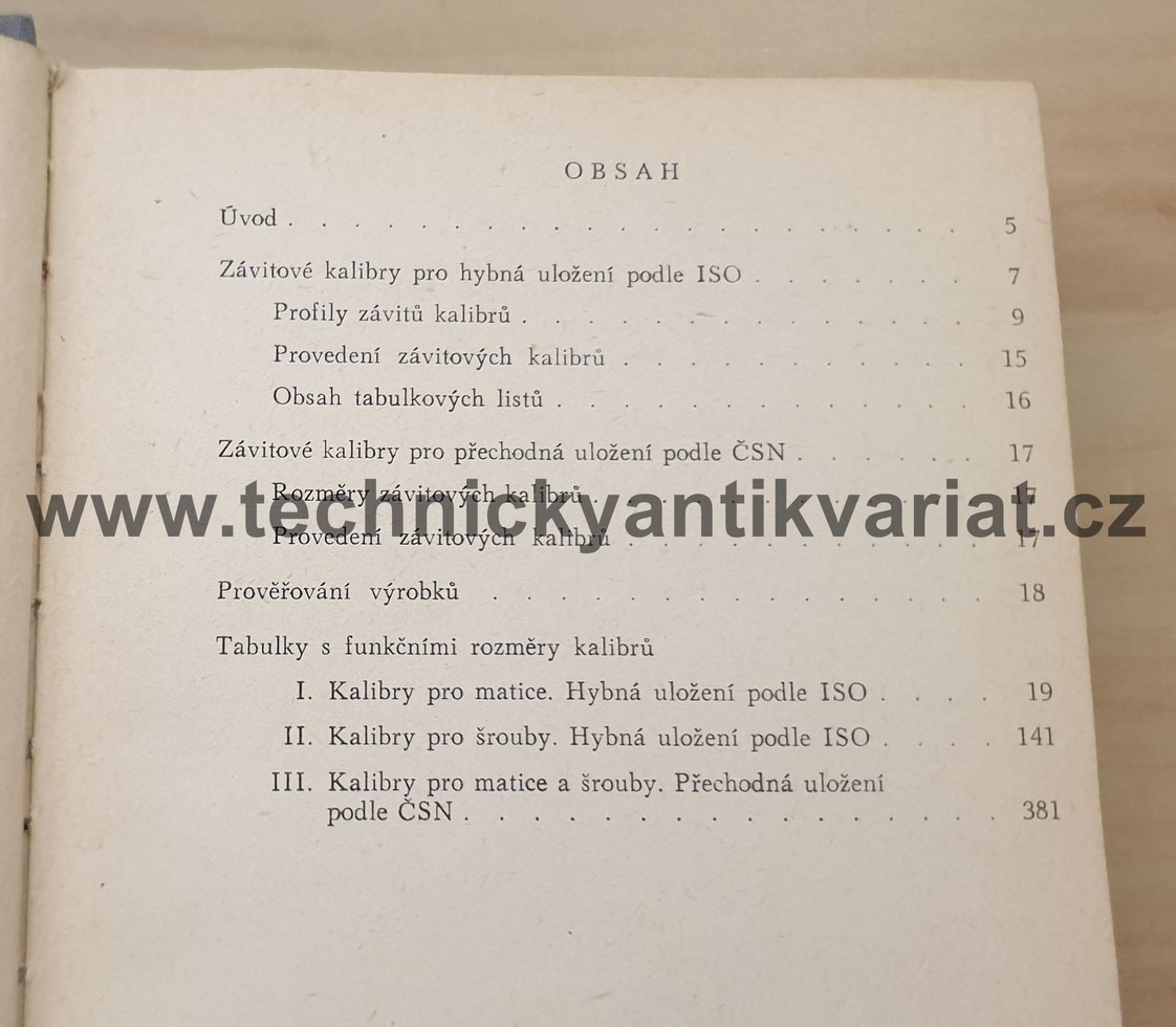 Závitové kalibry - Leopold Švandrlík (1975)