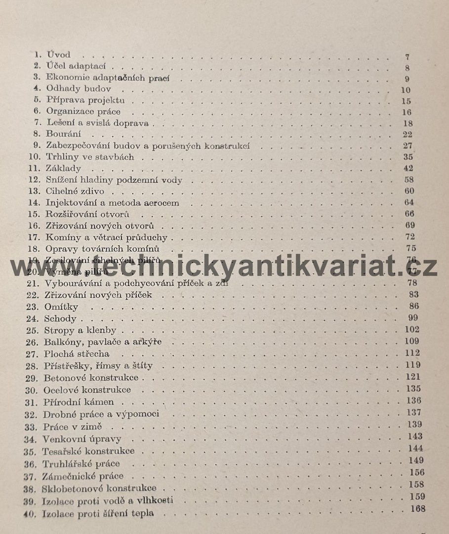 Přestavba a obnova budov - R. Měšťan (1964)