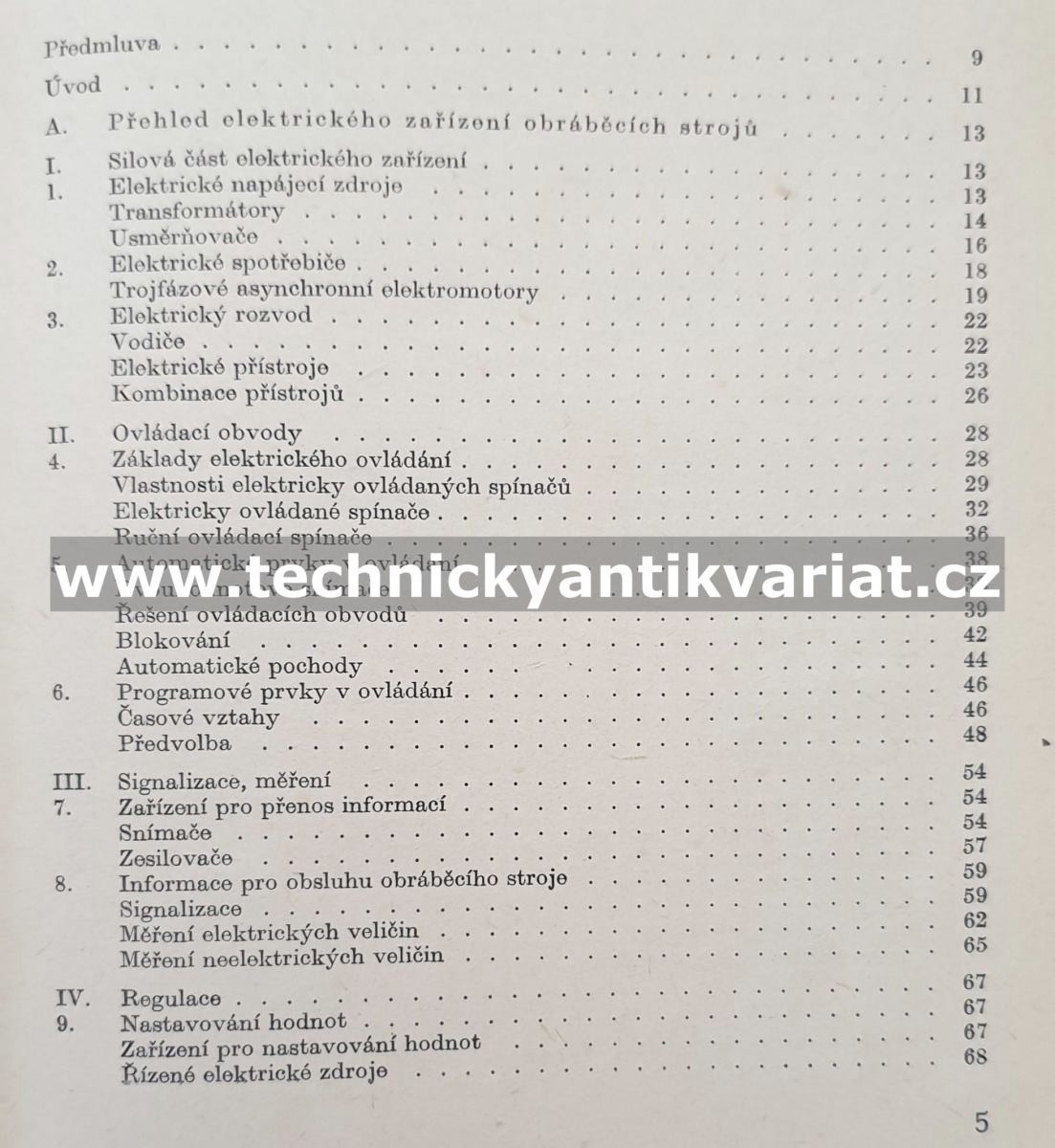 Údržba elektrického zařízení obráběcích strojů - Černý, Vrba (1968)